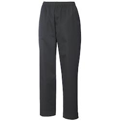 METRO PROFESSIONAL Pantalon de cuisine femme noir T.S - S blanc polyester 7153-23_0