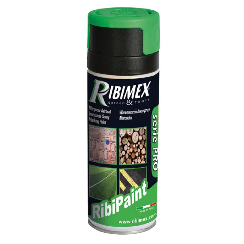 Peinture de marquage vert PRSMARV - spray 500 ml - usage maçonnerie, planchers, asphalte, béton et bois_0
