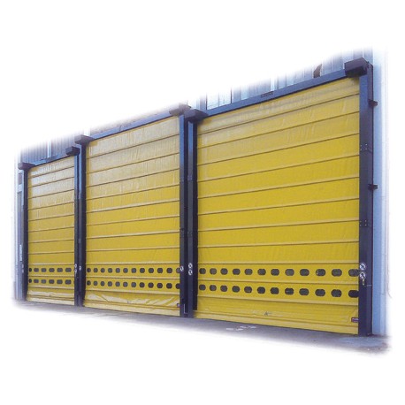 Porte rapide Mavimax - souple à empilement pour utilisation extérieure - grandes dimensions et étanchéité maximale_0