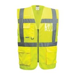 Portwest - Gilet de sécurité en maille aéré et léger spécial été EXECUTIVE MADRID HV Jaune Taille S - S jaune 5036108214440_0