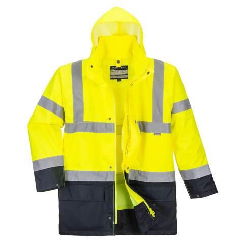 PORTWEST S766 PARKA 5 EN 1 ESSENTIEL BICOLORE JAUNE/NOIR - TAILLE XL