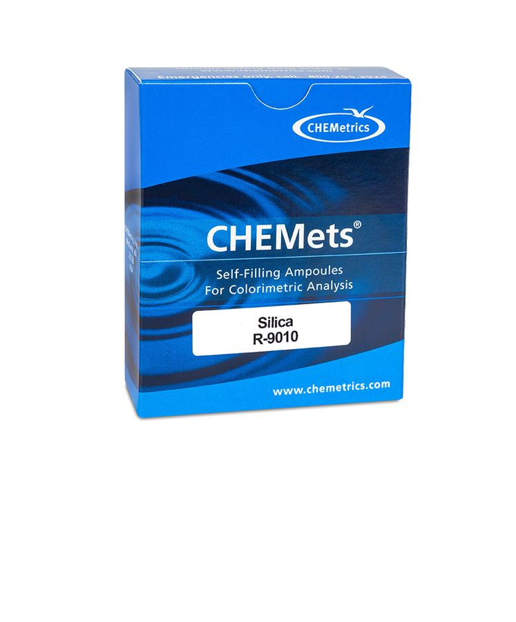 Recharge pour Kit d’analyse visuelle de la Silice 0-1 et 1-10 ppm, type : CHEMets 30 ampoules, marque Chemetrics - Ref.: NBM005_0