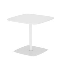 Table ronde Tamaris - Ø 80 cm - piétement socle carré - stratifié 