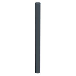 Rossignol - Potelet fixe tête bombée Ø76 à sceller TENOR - acier gris anti-UV et anti-corrosion_0