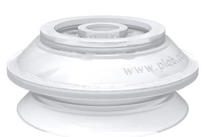 Ventouse ronde B75-2 silicone FCM avec filtre - conformité FDA et EU - pour objets légers et surfaces variées_0