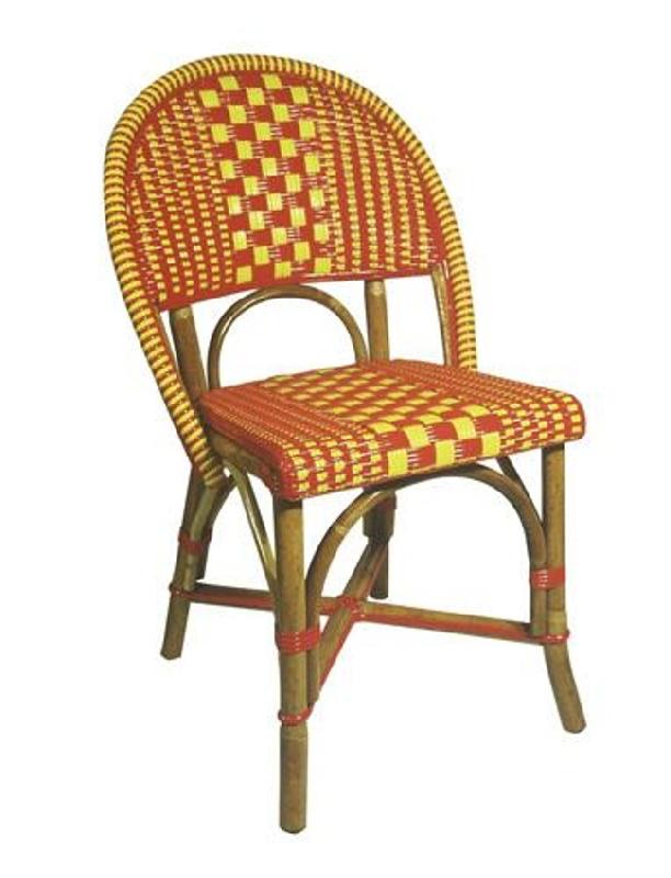 Chaise Idika - assise et dos tressés - rotin noyer ou naturel - couleurs et dessins selon gamme_0
