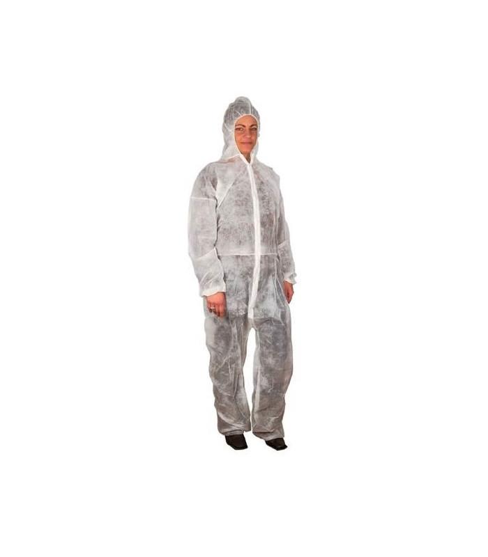 Combinaison PPSB à capuche - Lot de 50 - Taille XXL/XXXL - Usage unique non stérile - Catégorie 1 - Marque ABENA FRANTEX_0