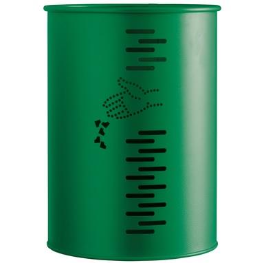 CORBEILLE CYLINDRIQUE EN ACIER 29 CM 22 LITRES_0