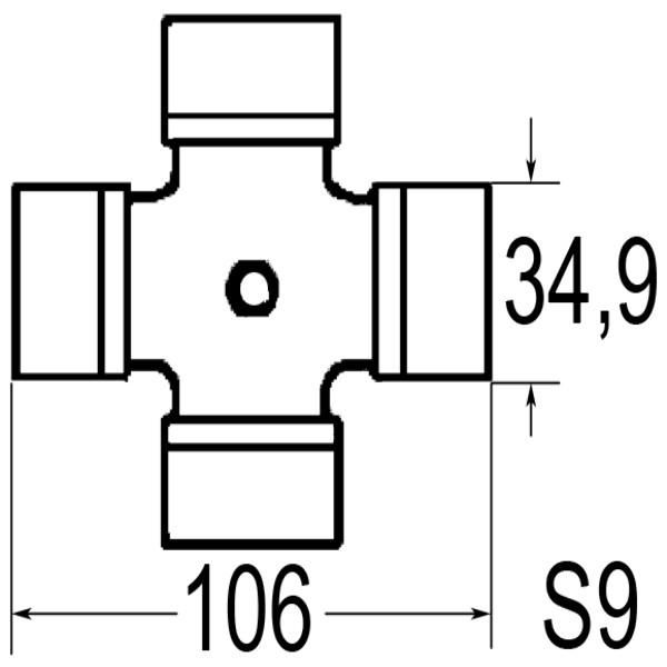 CROISILLON 34,9X106 SFT4120M 50H BYPY