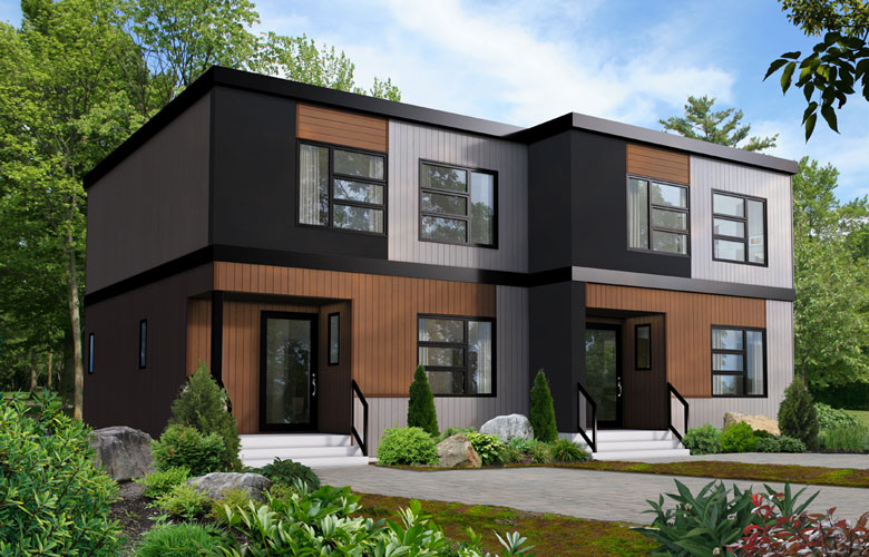Duplex constructions modulaires - multi-logements avec finitions extérieures et installations incluses_0
