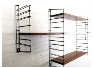 Étagère vintage en teck avec multiples rangements - Tomado - Années 70_0