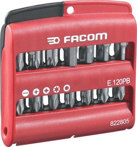 COFFRETS DE 28 EMBOUTS DE VISSAGE + PORTE EMBOUTS