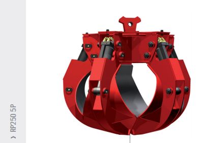 Grappins à ferraille RP250 6P Rozzi - Compact avec vérins intégrés_0