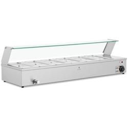 Helloshop26 - Bain marie professionnel 6 bacs GN 1/3 acier inoxydable argenté 14_0008286 - 3000221023830_0