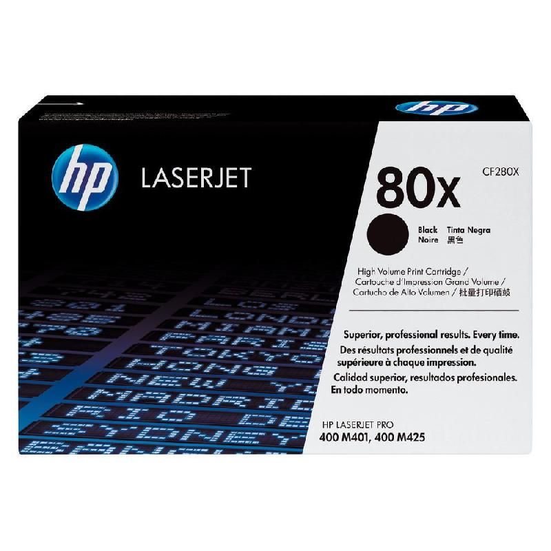 HEWLETT PACKARD TONER ORIGINAL 80X (CF280X) - COULEUR: NOIR