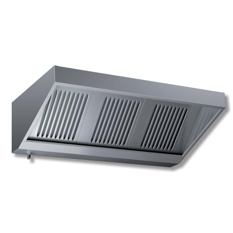 Hotte murale statique Vecteur - Profondeur 900 mm - Acier inoxydable 18/10 - Marque Kaer_0