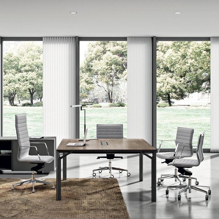 Fauteuil de bureau Osmose bas - dossier et assise tapissés - structure en acier - mécanismes ajustables_0
