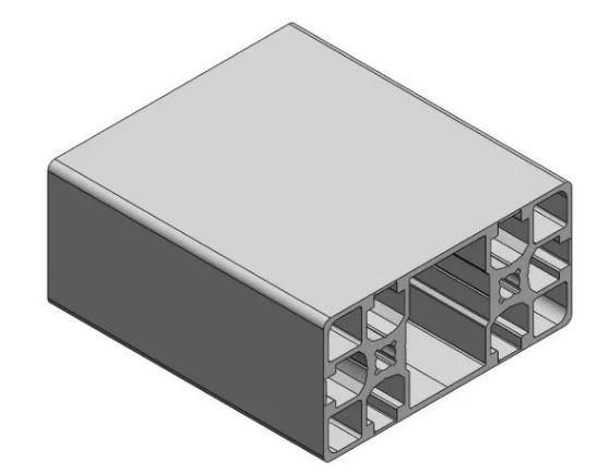 Profilé aluminium 45×90 4 faces fermées_0