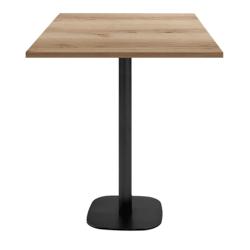 Restootab - Mange-debout 70x70cm - modèle Round chene delano - marron TB-ROUFF-7070M-CH.DELA_0