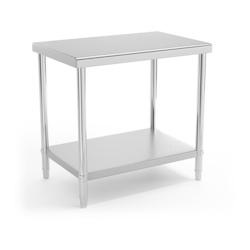 Royal Catering - Table de travail cuisine professionnelle en acier inoxydable 90x60 cm - Capacité 210 kg - Pieds réglables - 14_0003666 Helloshop26_0