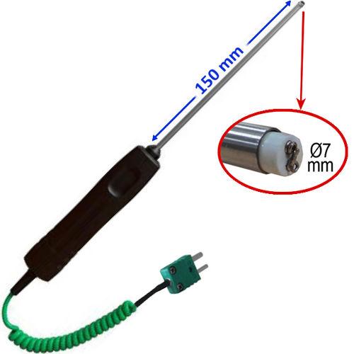 Sonde de température thermocouple k contact par fils à ressort, -20/+150°c, 15 cm - KIMSCRK150_0