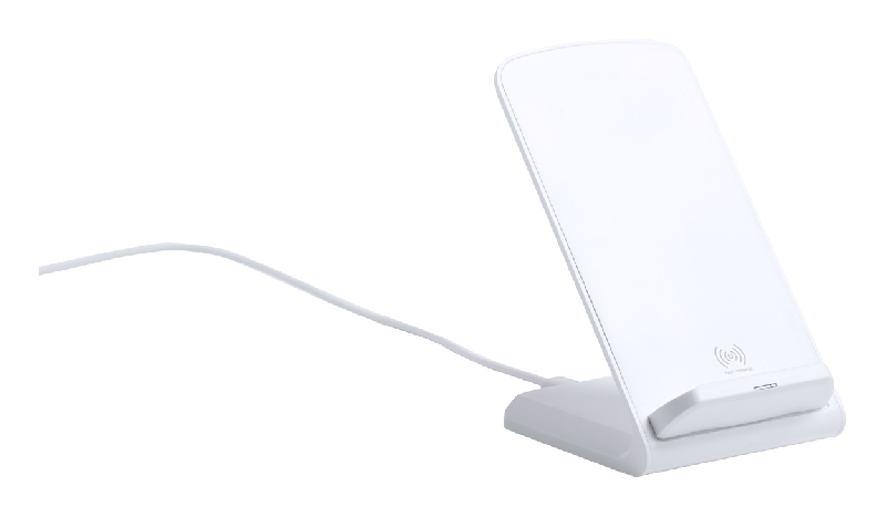 Support téléphone portable en plastique - Chargeur induction 10W - Câble USB inclus_0