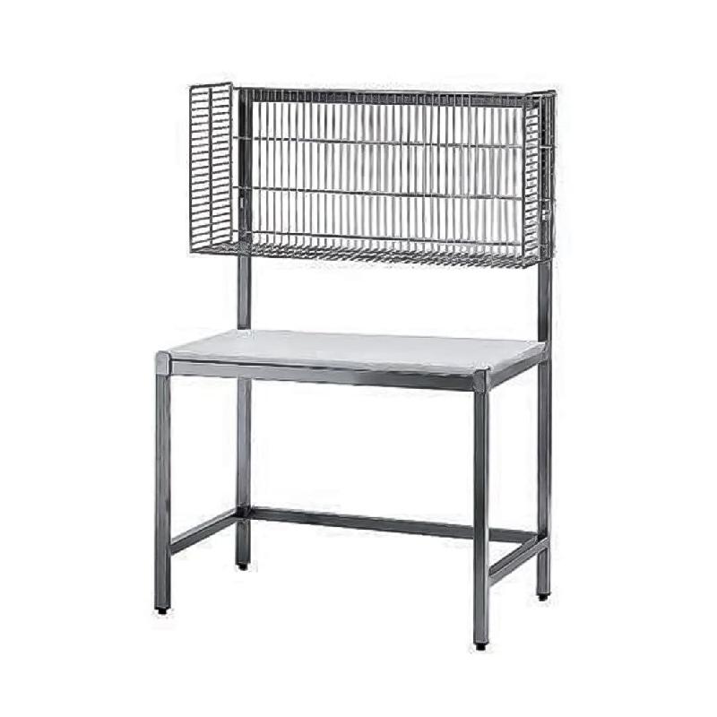 Table de mise sous barquette chassis inox 304 dessus poly P 700 mm (Longueur, mm: 1200)_0