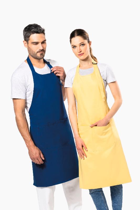 Tablier avec poche en coton bio - Kariban - Réf: K8007 - Taille unique - Plusieurs coloris disponibles_0