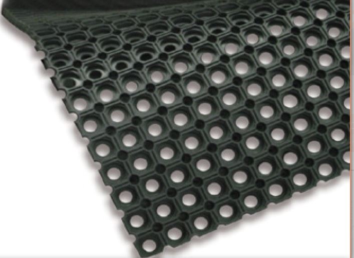 Tapis caillebotis caoutchouc antidérapant - 1200mm x 800mm - épaisseur 22 mm - Ref. TC1200_0