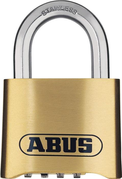 Zahlenvorhangschloss 180IB/50 B/SB Schlosskà¶rperbreite 52 mm Messing ABUS_0