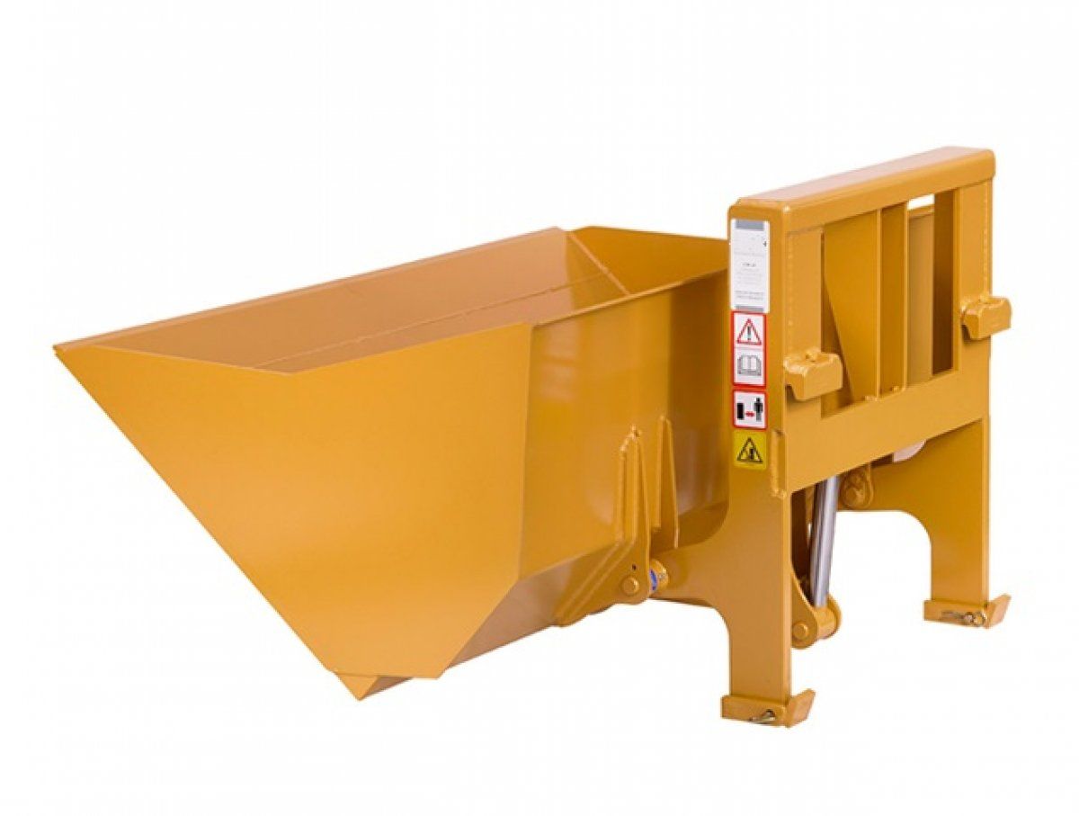 Blif174 - Benne 1000L avec blocage rapide FEM2 - Iesse - capacité 1000L, largeur 1950mm, angles d'articulation et déchargement optimisés_0