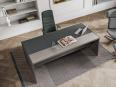 Bureau de direction OREGON avec insert en cuir - Kesiolt_0