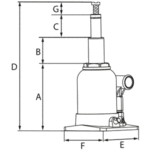 Cric bouteille hydraulique télescopique 4t DRAKKAR - 11576238_0