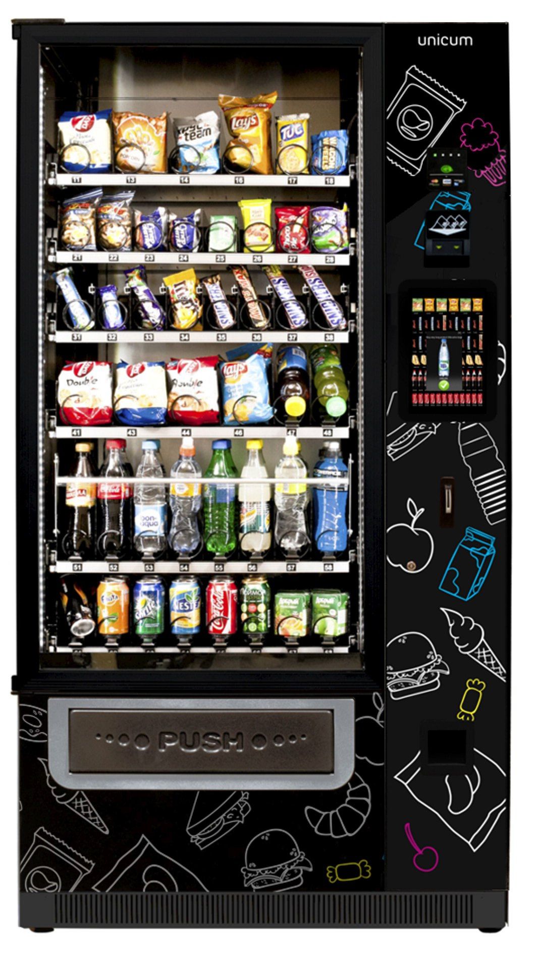 Distributeur foodbox touch - snack, sandwich, boissons froides