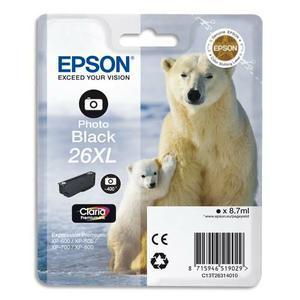 Epson cartouche jet d'encre claria premium noir photo (xl) ''ours polaire'' (t2631) - c13t26314012_0