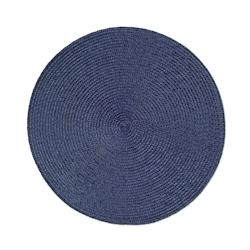 Excelsa lot de 6 sets de table Round plastique 36x0,2x36 cm bleu - bleu plastique 69636_0