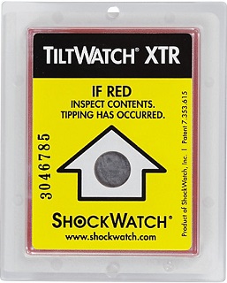 Indicateur de choc et de renversement - SHOCKWATCH 75G et 50G, TILTWATCH - Pour colis fragiles_0