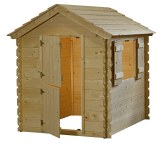 Maisonnette de jeux Buffalo Park - 136 x 116 x 163 cm - Toiture bois_0