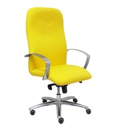 Piqueras y Crespo Fauteuil Caudete Executive avec mécanisme basculant et tissu BALI jaune. - jaune multi-matériau 115DBBALI100_0