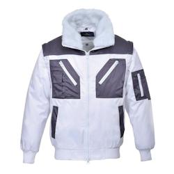 Portwest - Blouson pilote bicolore Blanc Taille 2XL - XXL blanc 5036108204106_0