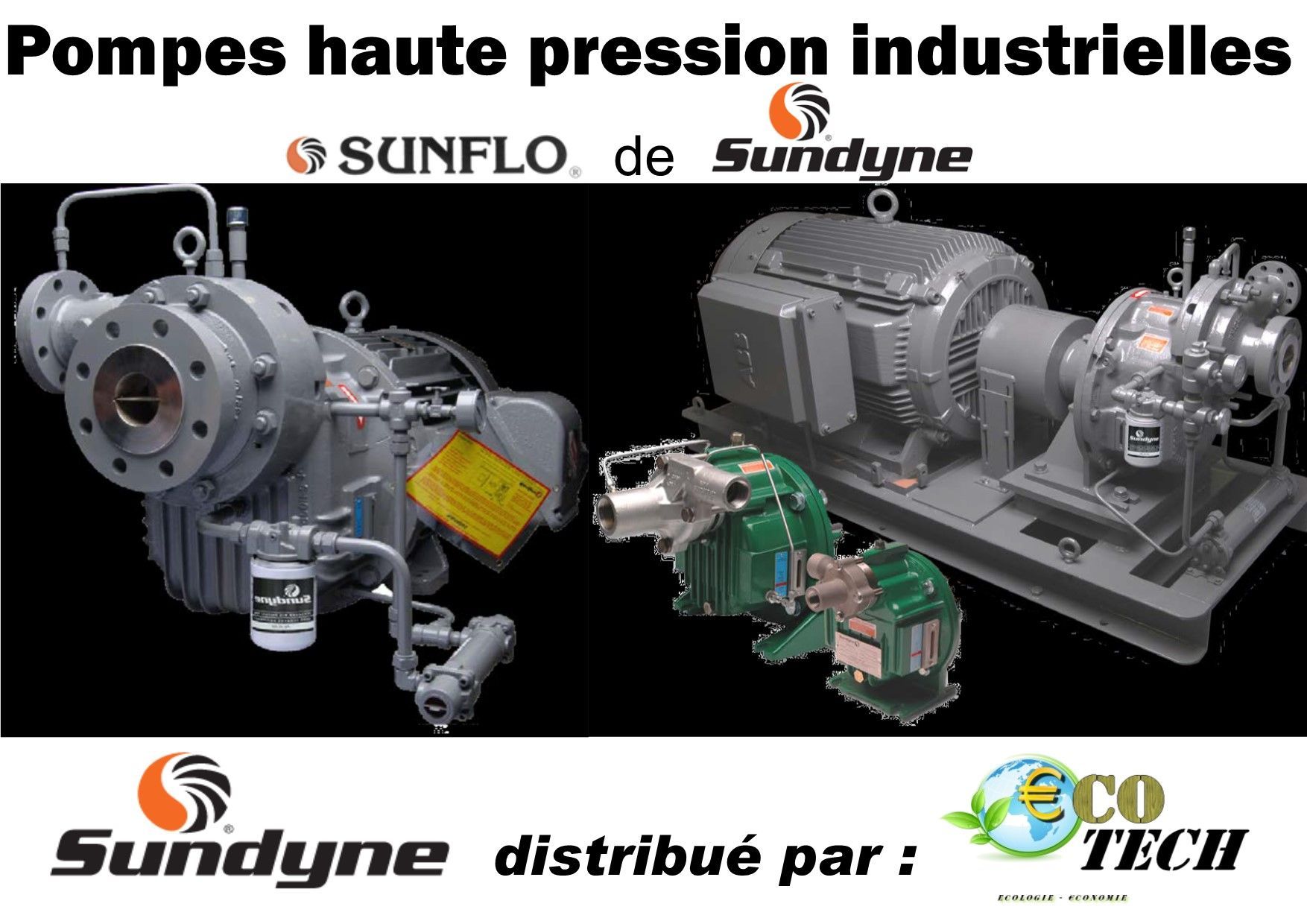 Sundyne série sunflo - pompe centrifuge haute pression industrielle_0