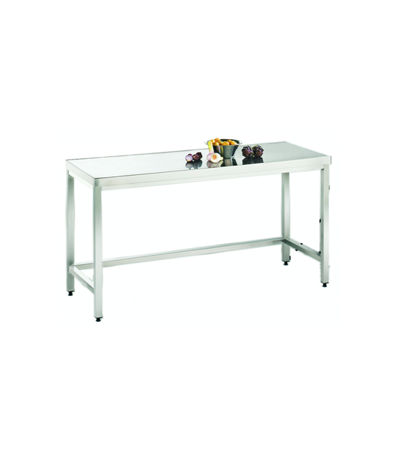 TABLE DE TRAVAIL 1000X700X850MM, EN ACIER INOX 1.4301_0