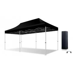 Xptent Tente Pliante 3X6 Structure Aluminium 45mm Toit 380g/m² Noir qualité Pro - noir aluminium TP4030036NO_0