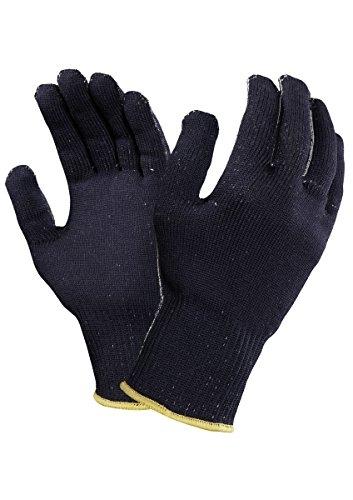 Ansell Colortext Plus - Gants en nylon bleu, protection mécanique, renforcés nitrile, certifiés EN 420, EN 388 et EN 407_0