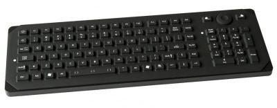 Clavier industriel compact 105 touches à poser sur table avec clavier numérique et souris IP65 US - Référence: RKMB105S1USB_0