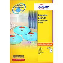 ETIQUETTES CD-DVD AVERY L7676-25 - POCHETTE DE 50