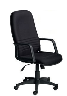Fauteuil de direction Harolds - tissu noir - mécanisme basculant blocable - dimensions assise et dossier réglables_0