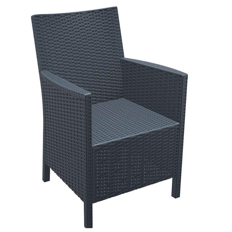 Fauteuil exterieur California - GRIS FONCE_0