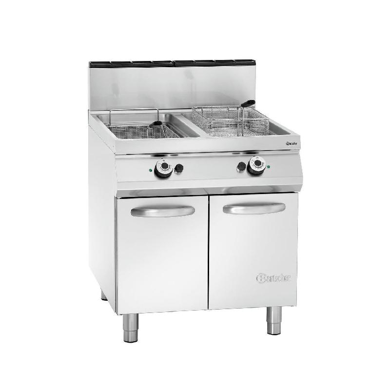 Friteuse GAZ double 2 x 20 Litres, sur support fermé, 36 000 W, 220 V - GAZ_0