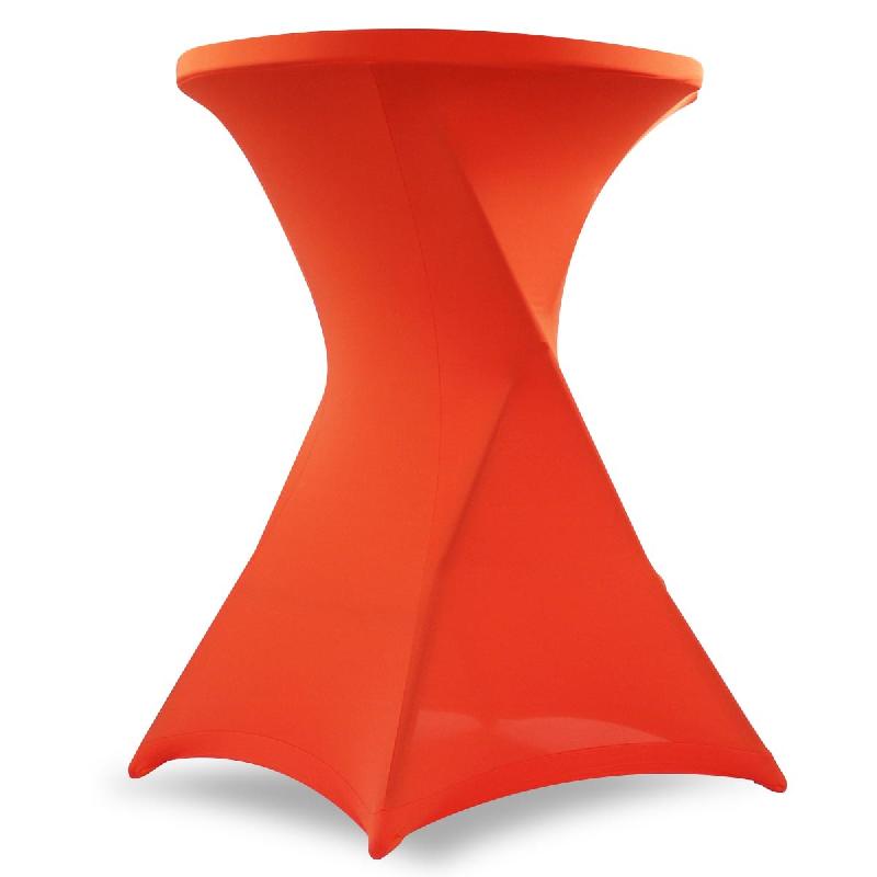 Housse de mange-debout 110x80 cm - orange - élastique et lavable en machine_0